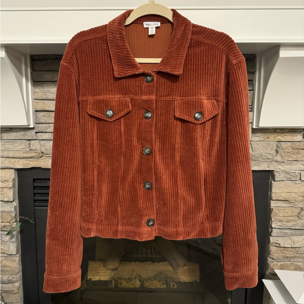 Tribal jeans, Corduroy Jacket. Size Medium.